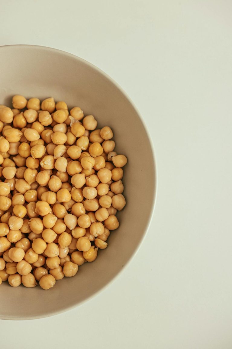 A Close-Up Shot of Chickpeas in a Bowl