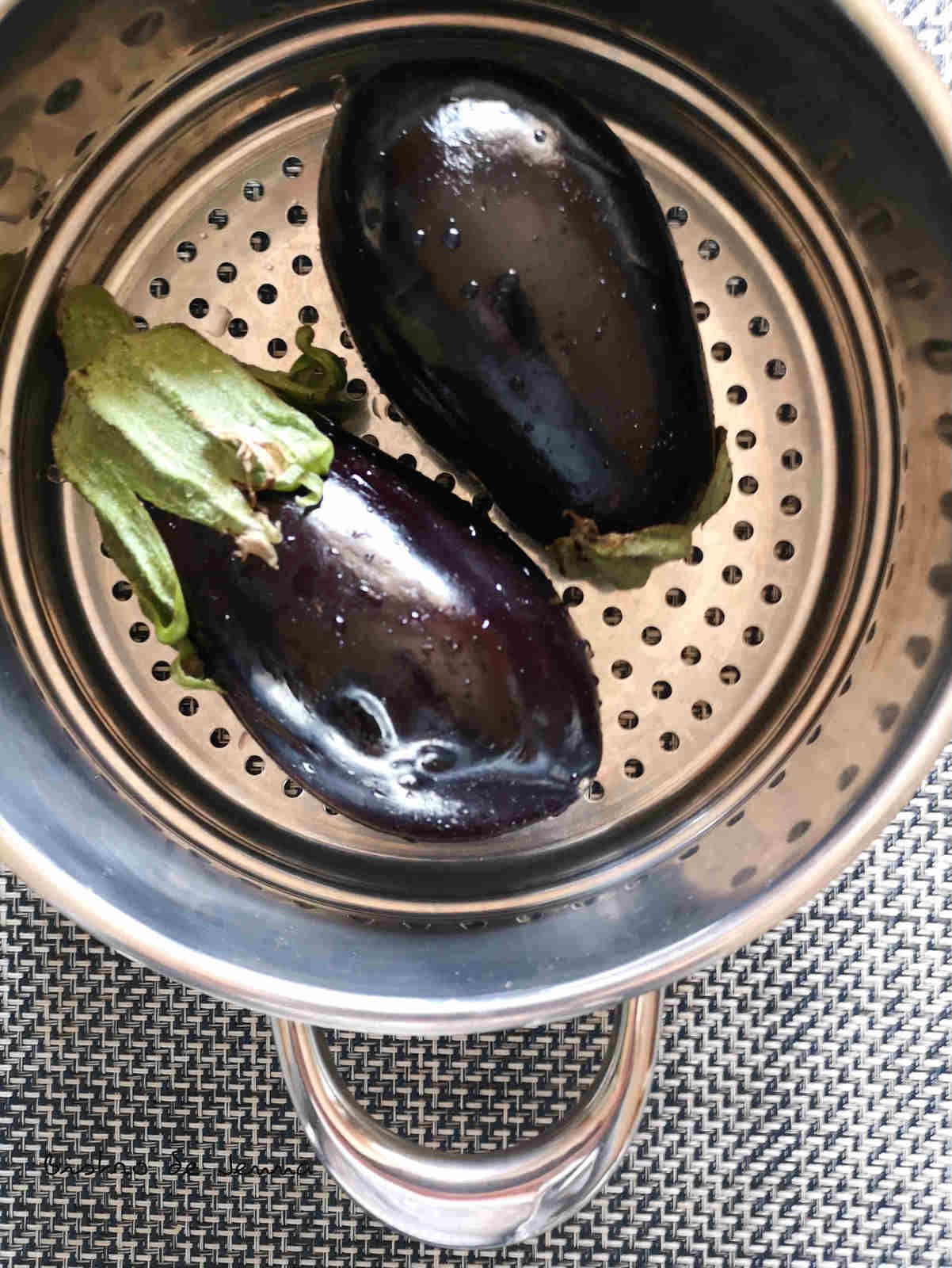 aubergines cuisson vapeur