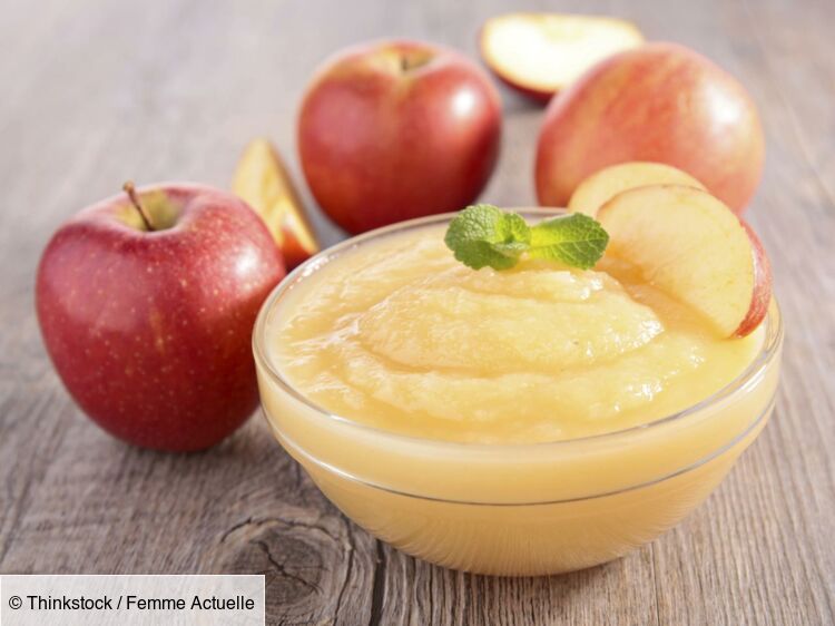 Compote de pommes mijotée, onctueuse et sucrée