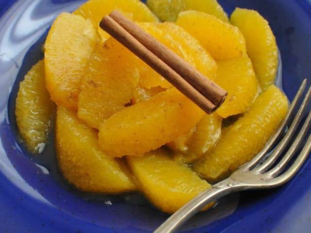 orange à la poêle