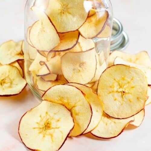 Pommes séchées à l'air fryer, croustillantes et sucrées