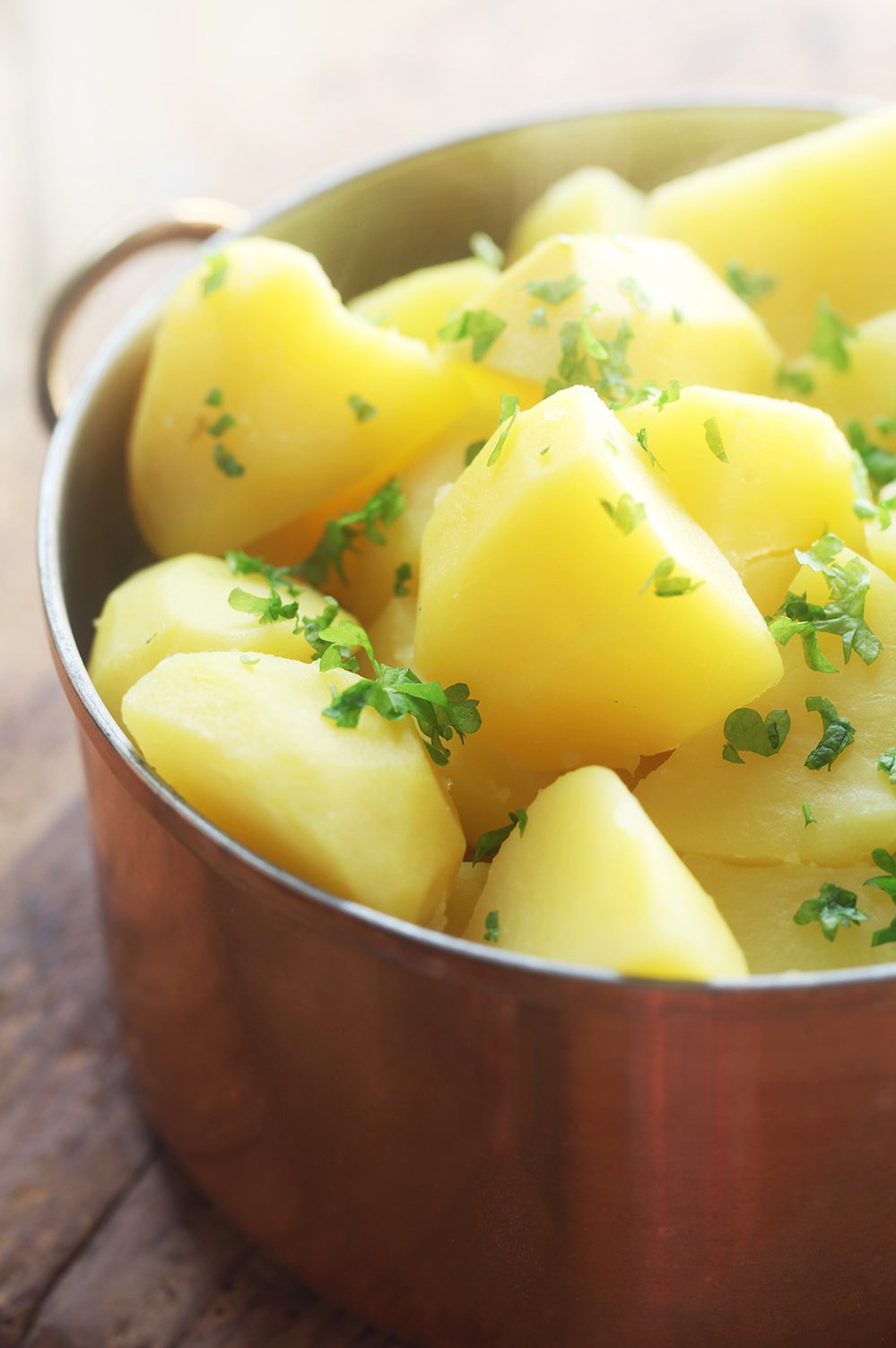pommes de terres à la vapeur, patates à la vapeur