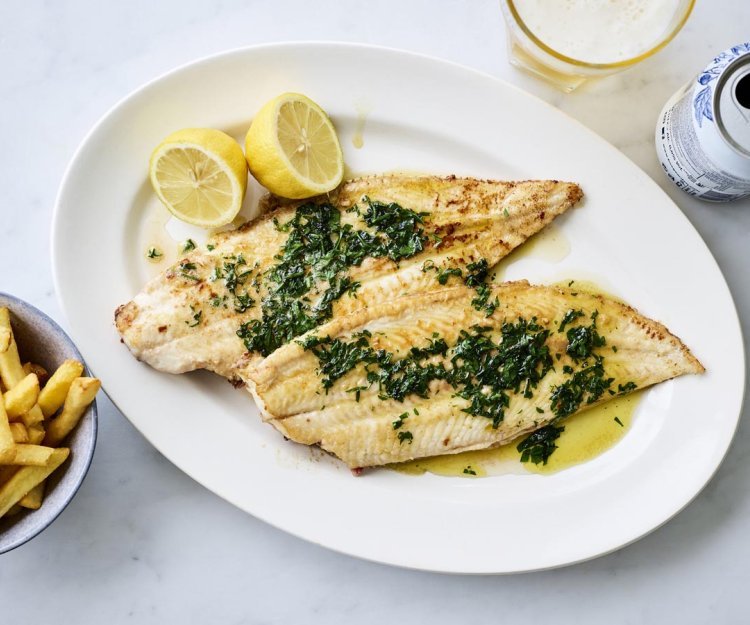 Sole dorée à la poêle, fine et savoureuse